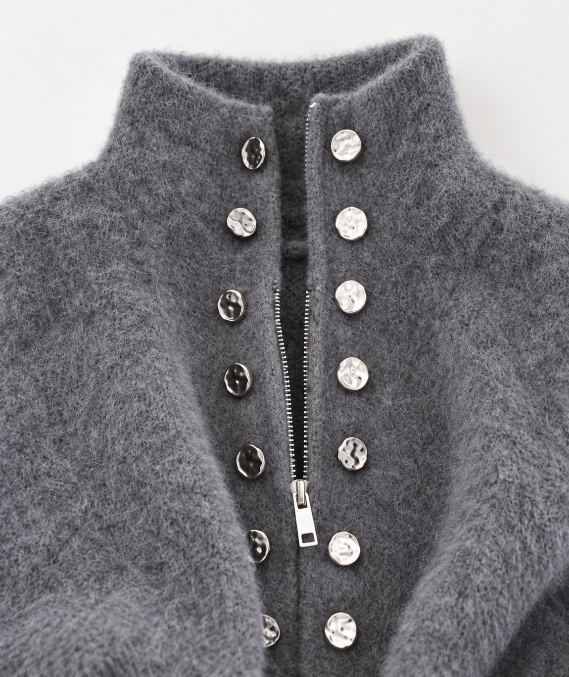 Silver Standard High-Neck Cardigan view 5