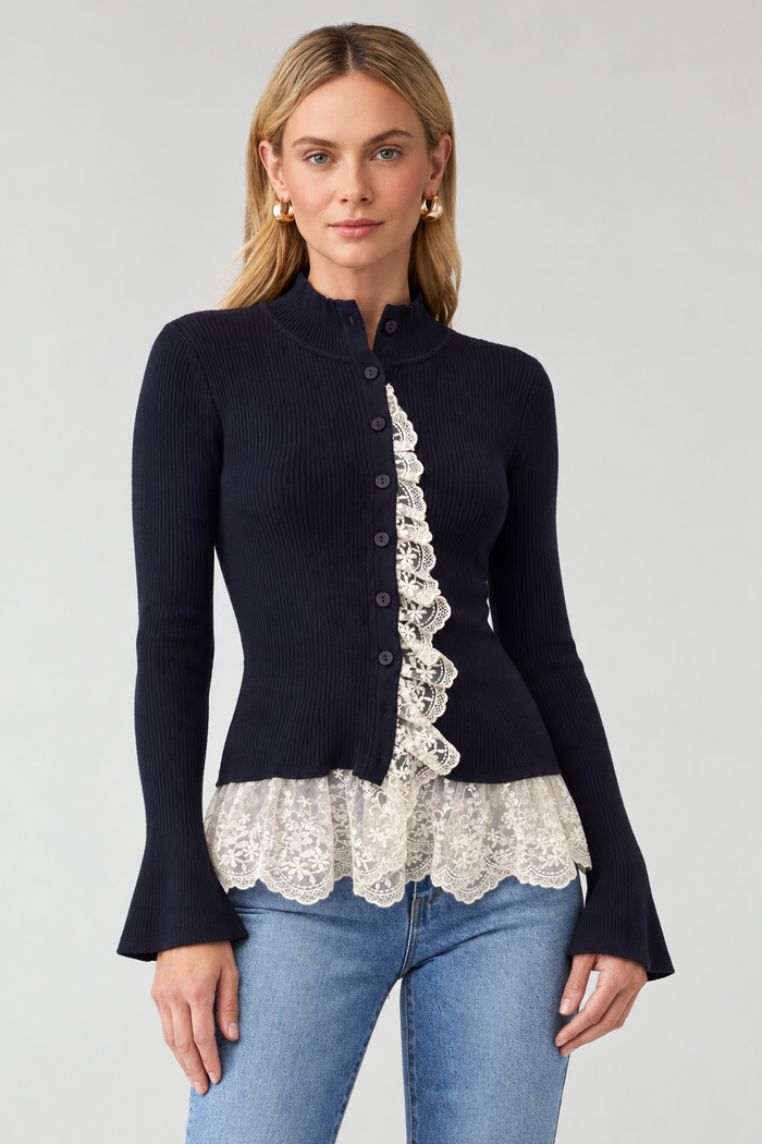 Midnight Romance Lace Cardigan