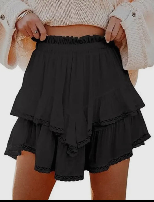 Jblonde Ruffled Mini Skirt