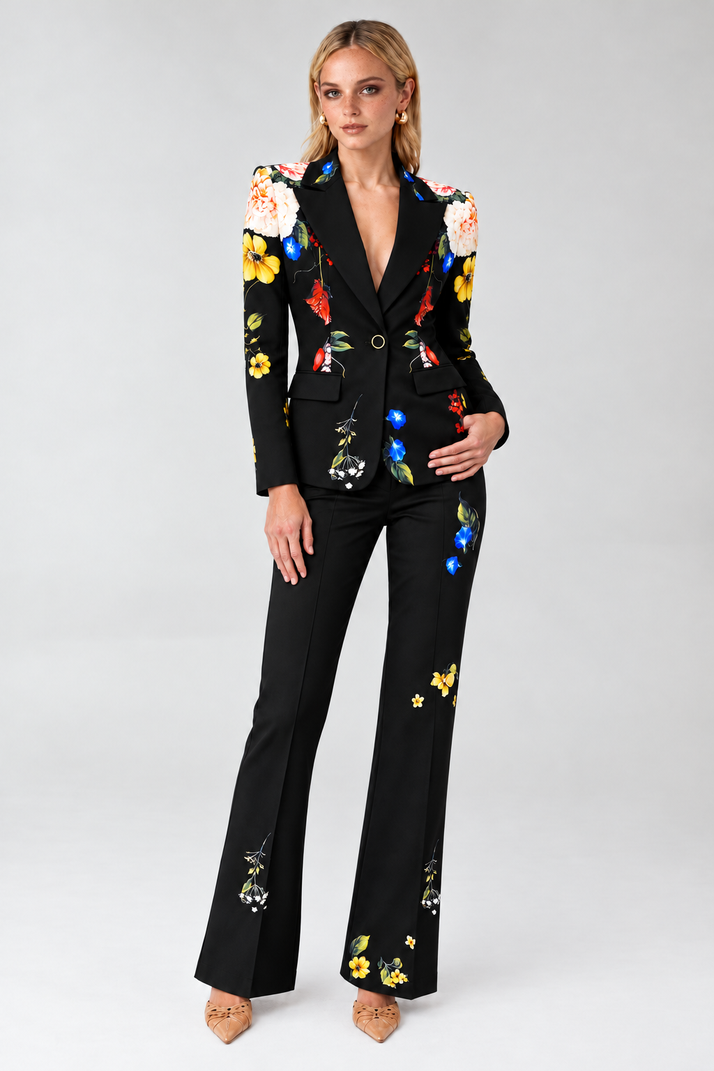 Midnight Garden Floral Suit view 3