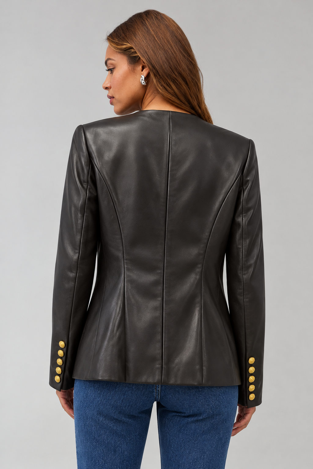 Midnight Muse Gold-Button Jacket view 3