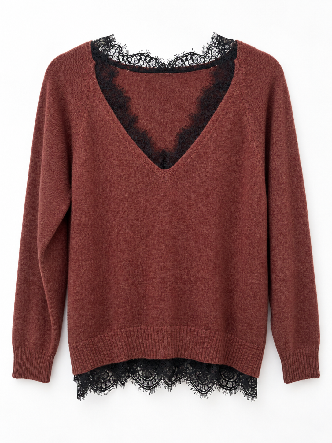 After Hours Lace-Trim Sweater view 5