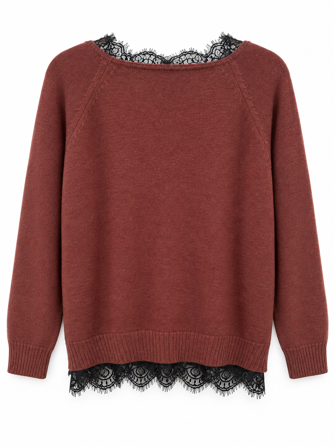 After Hours Lace-Trim Sweater view 6