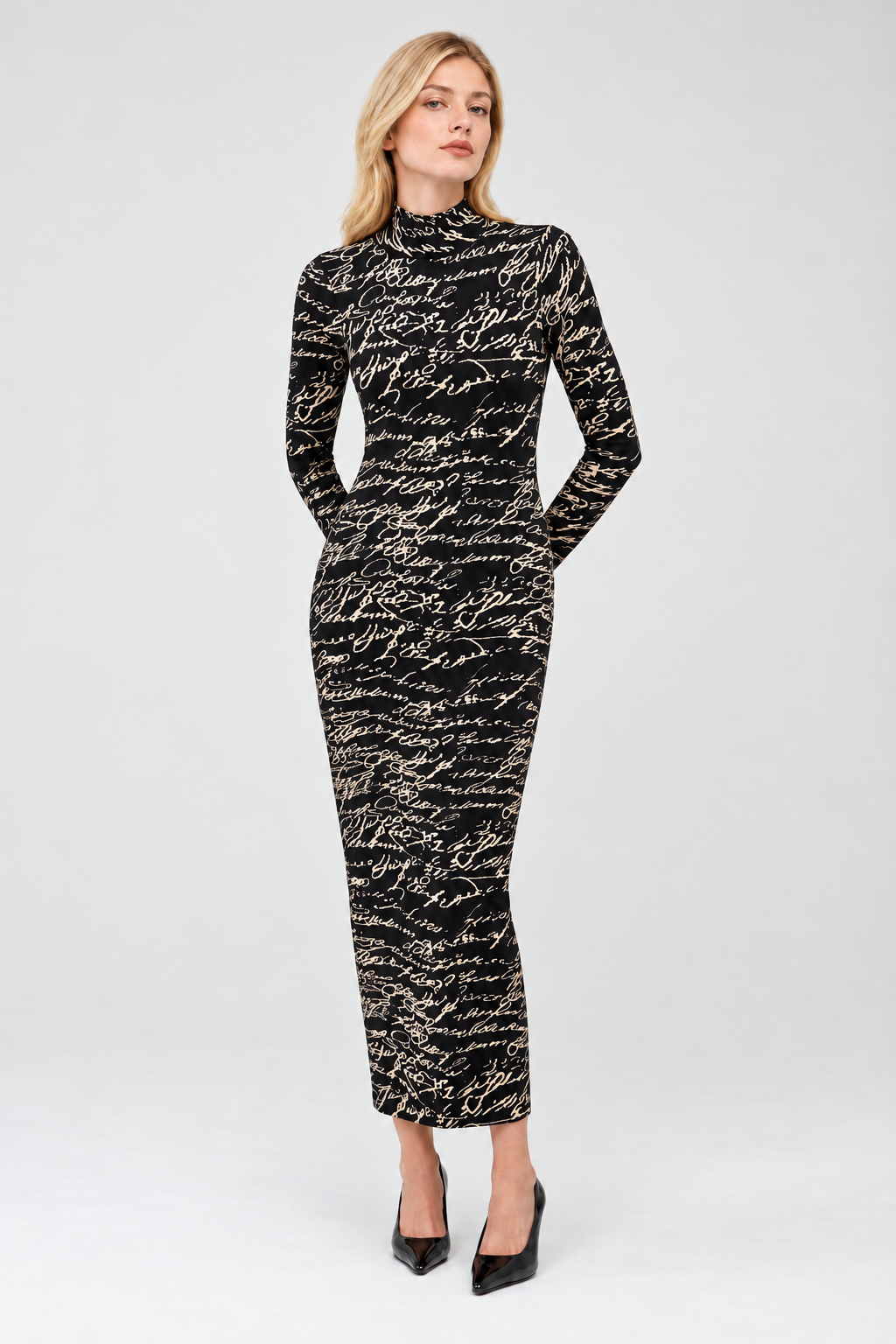 Love Letter Script Midi Dress