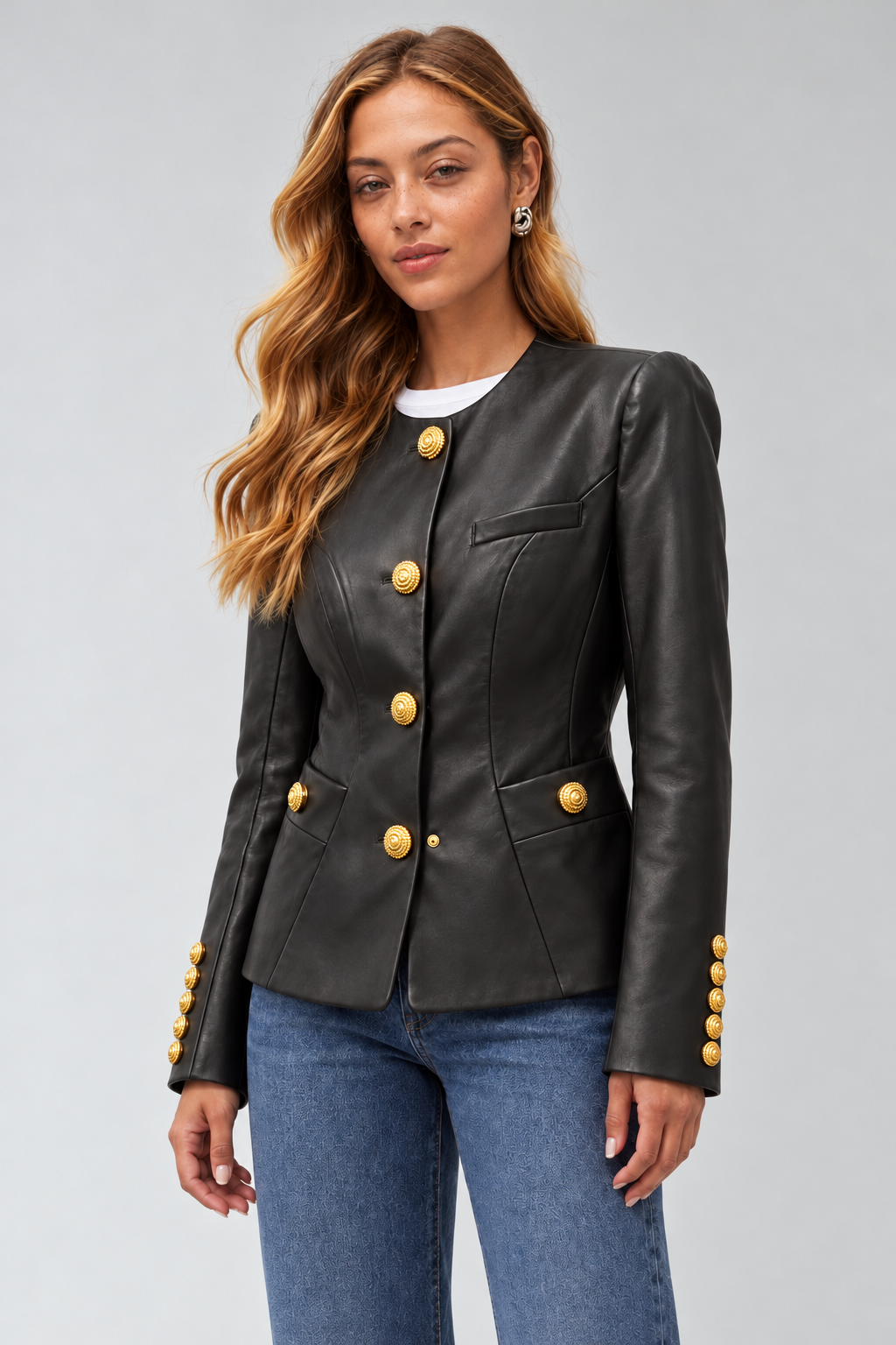 Midnight Muse Gold-Button Jacket view 2