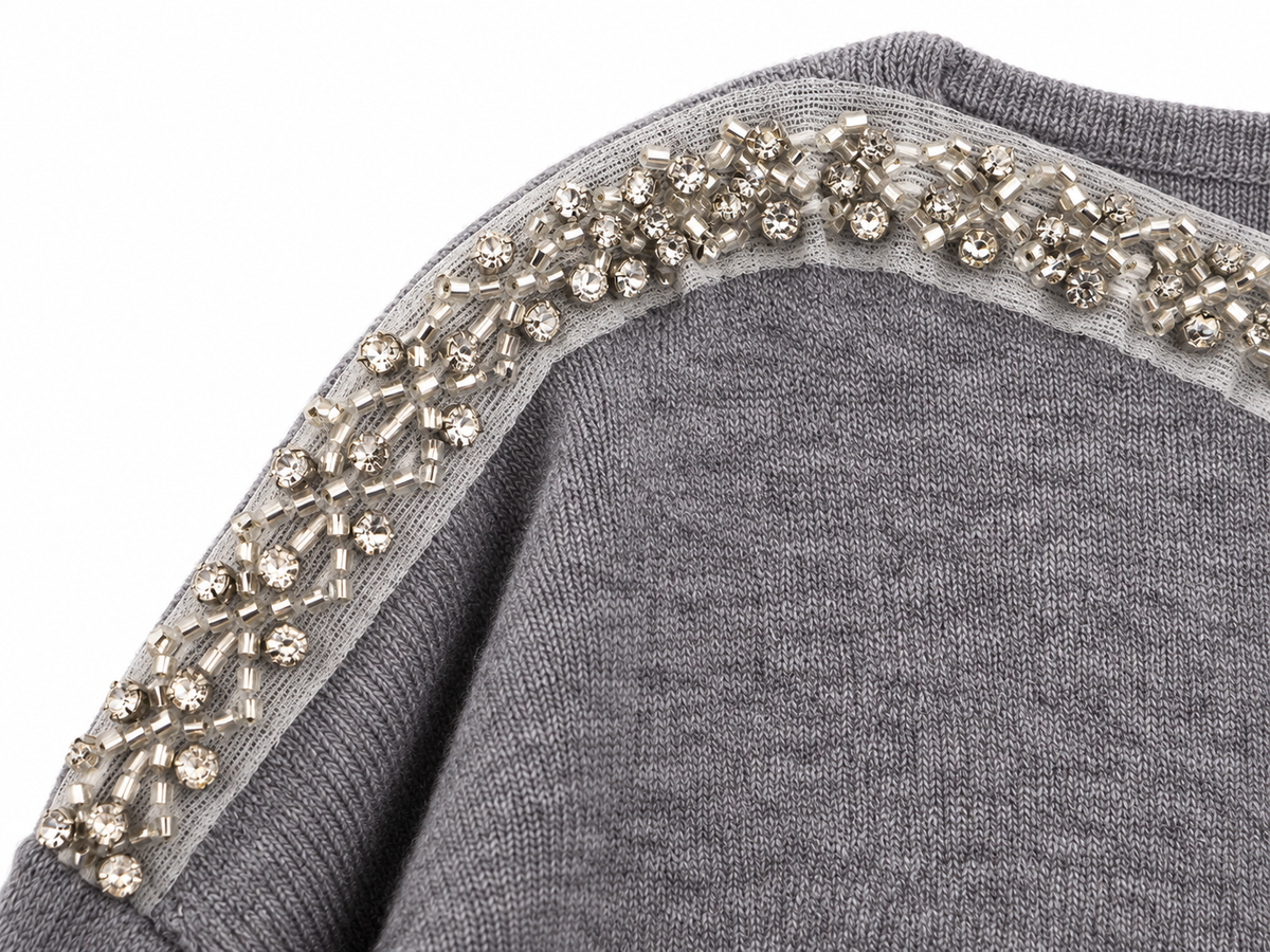 Silver Lining Crystal Sweater view 5