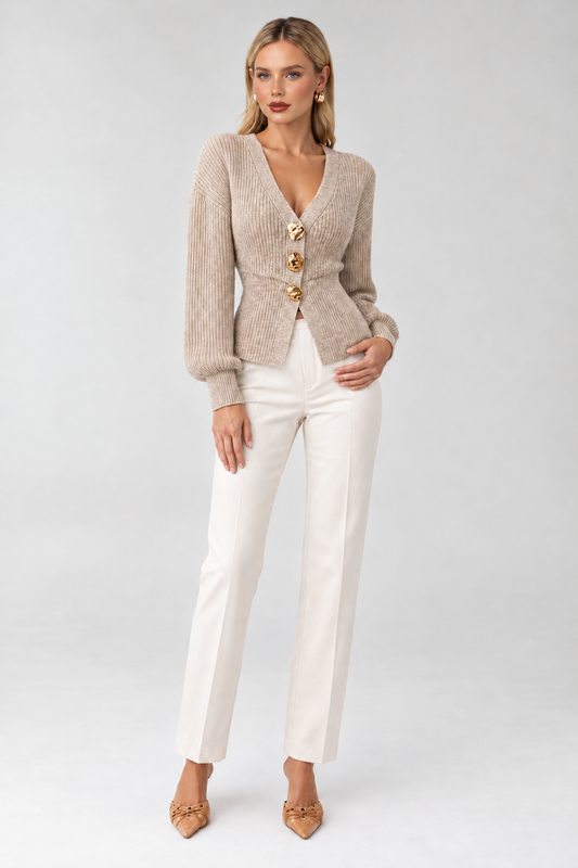 Golden Hour Sculpted Cardigan view 3
