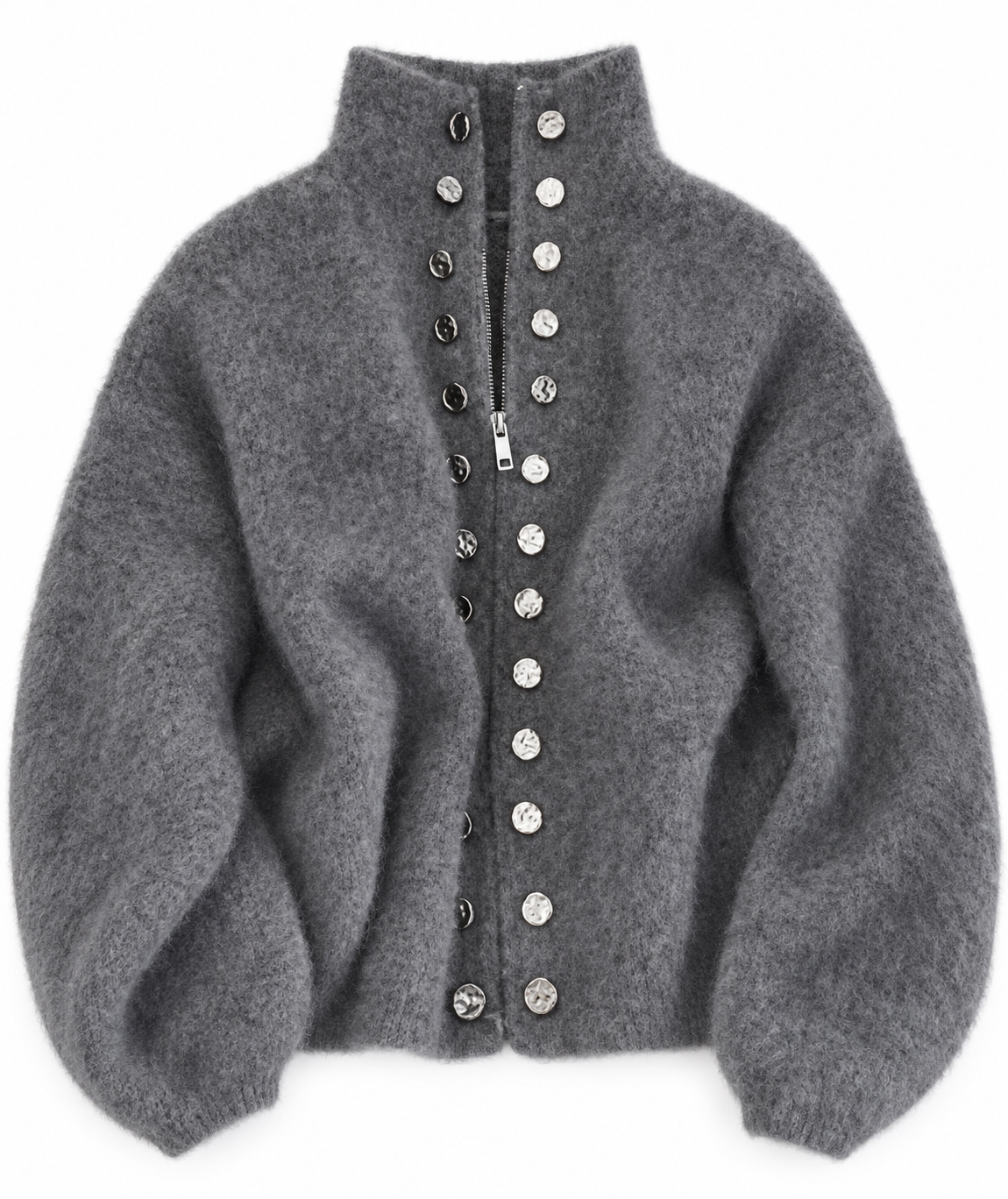 Silver Standard High-Neck Cardigan view 4