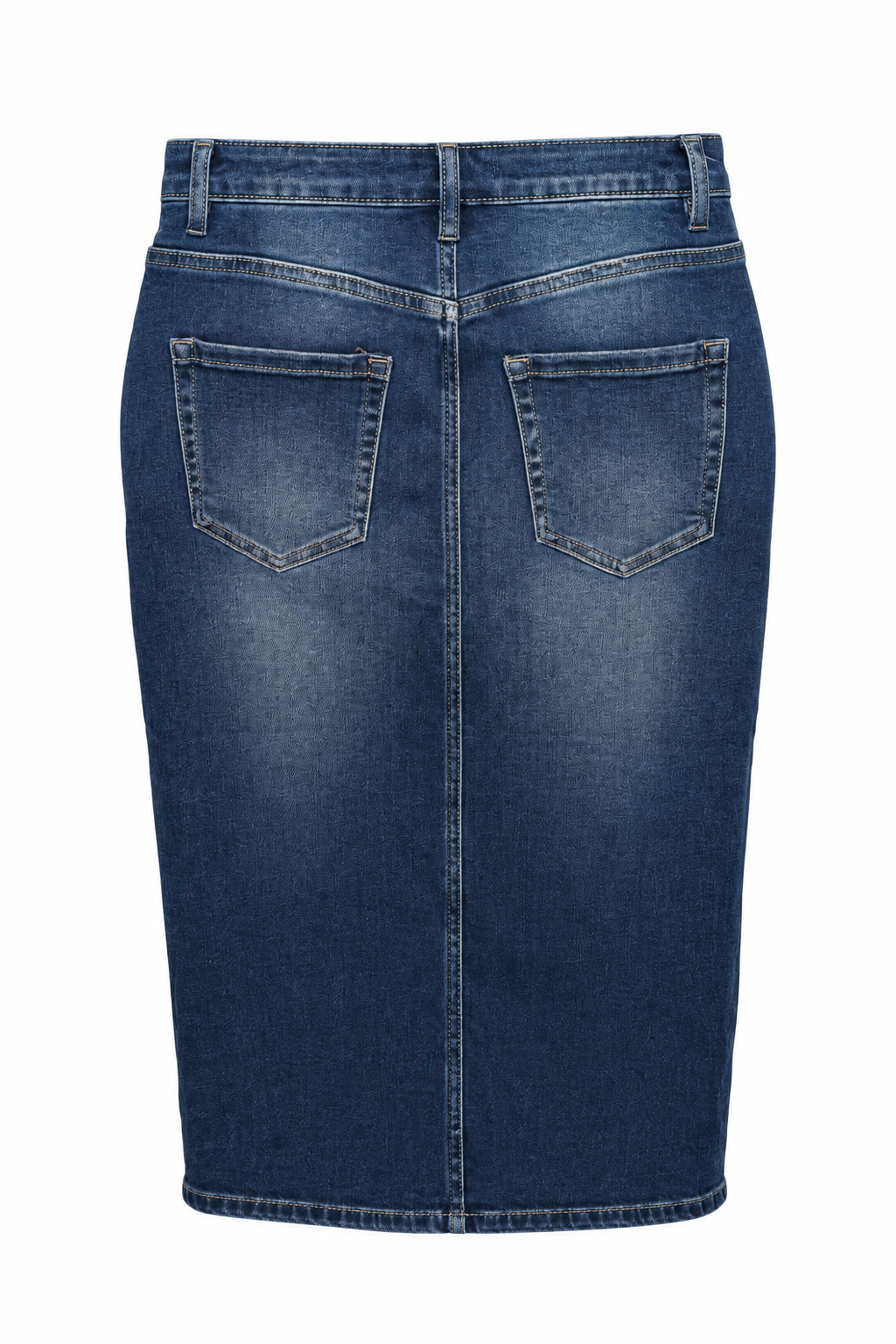 Gold Rush Denim Midi Skirt view 6