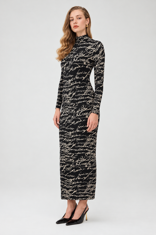 Love Letter Script Midi Dress view 2