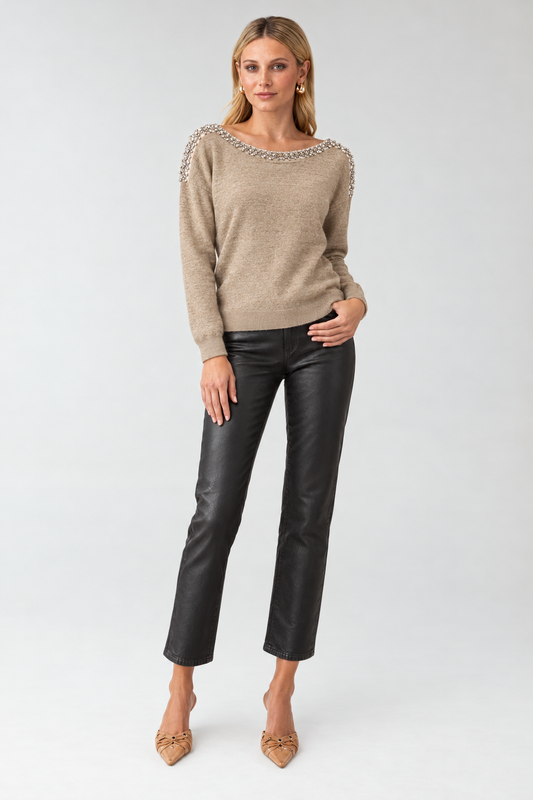 Champagne Hour Crystal Sweater view 4
