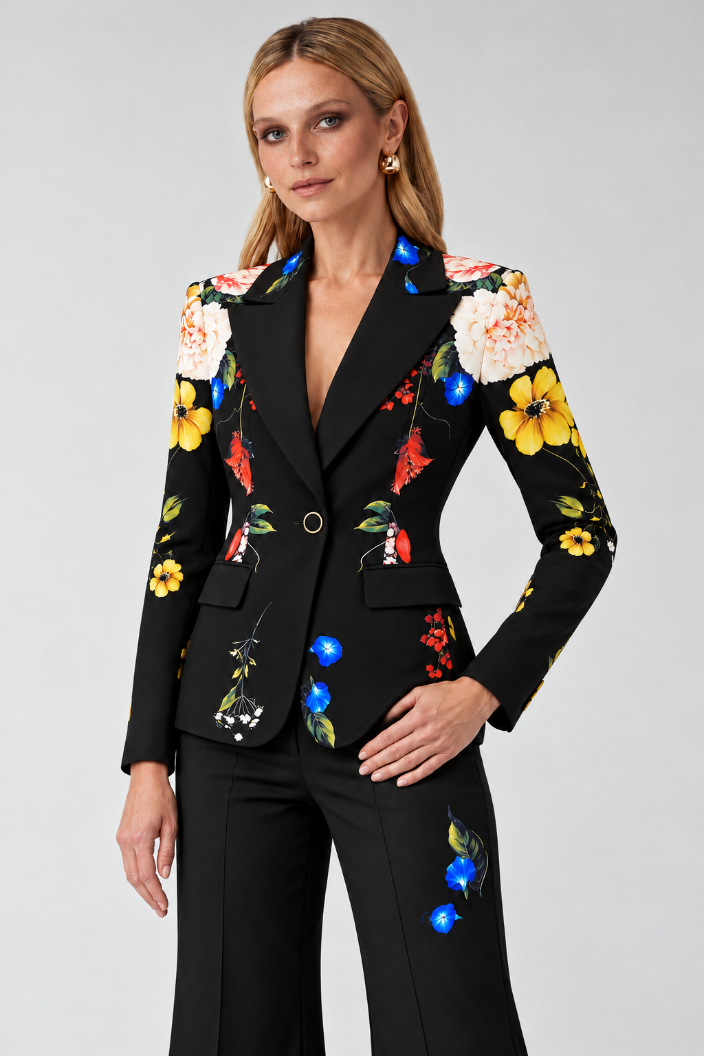 Midnight Garden Floral Suit view 2