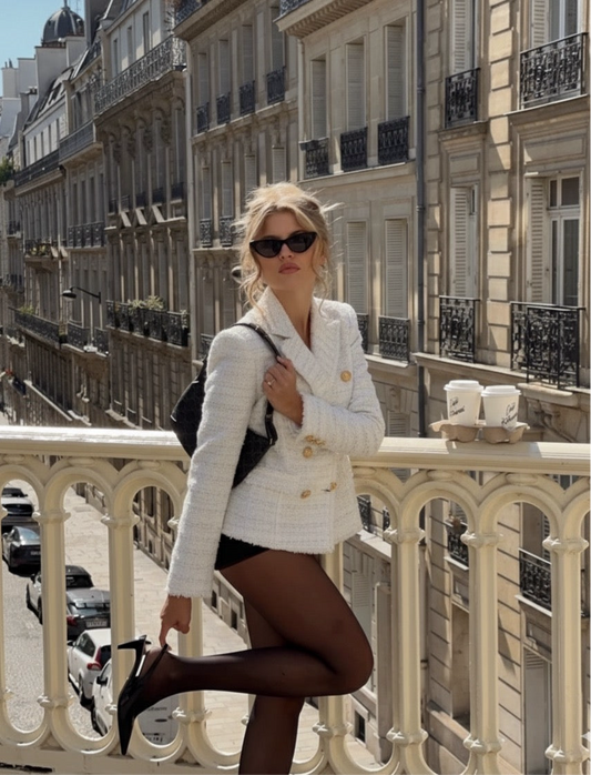 Jblonde Pristine Lapel Blazer - Arctic White
