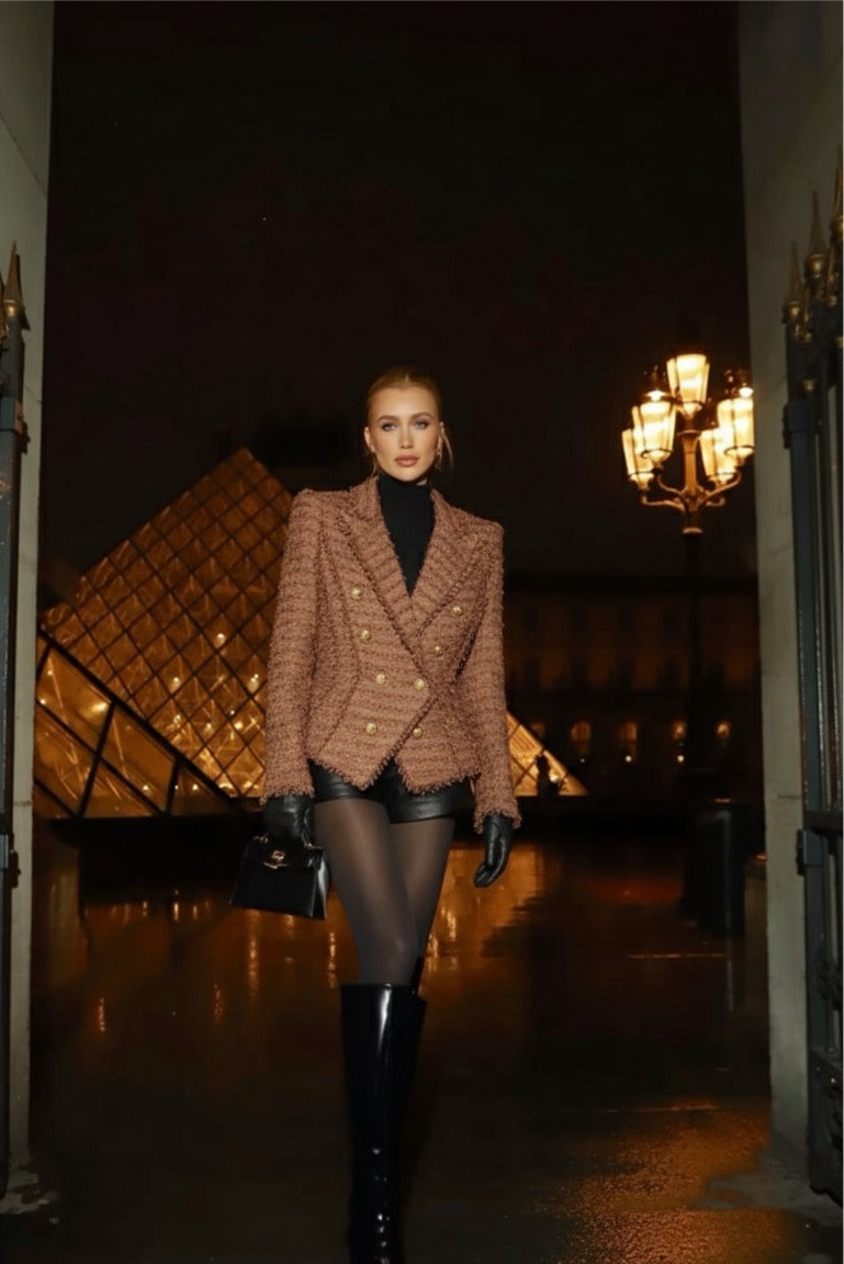 Jblonde Pristine Lapel Blazer - Caramel