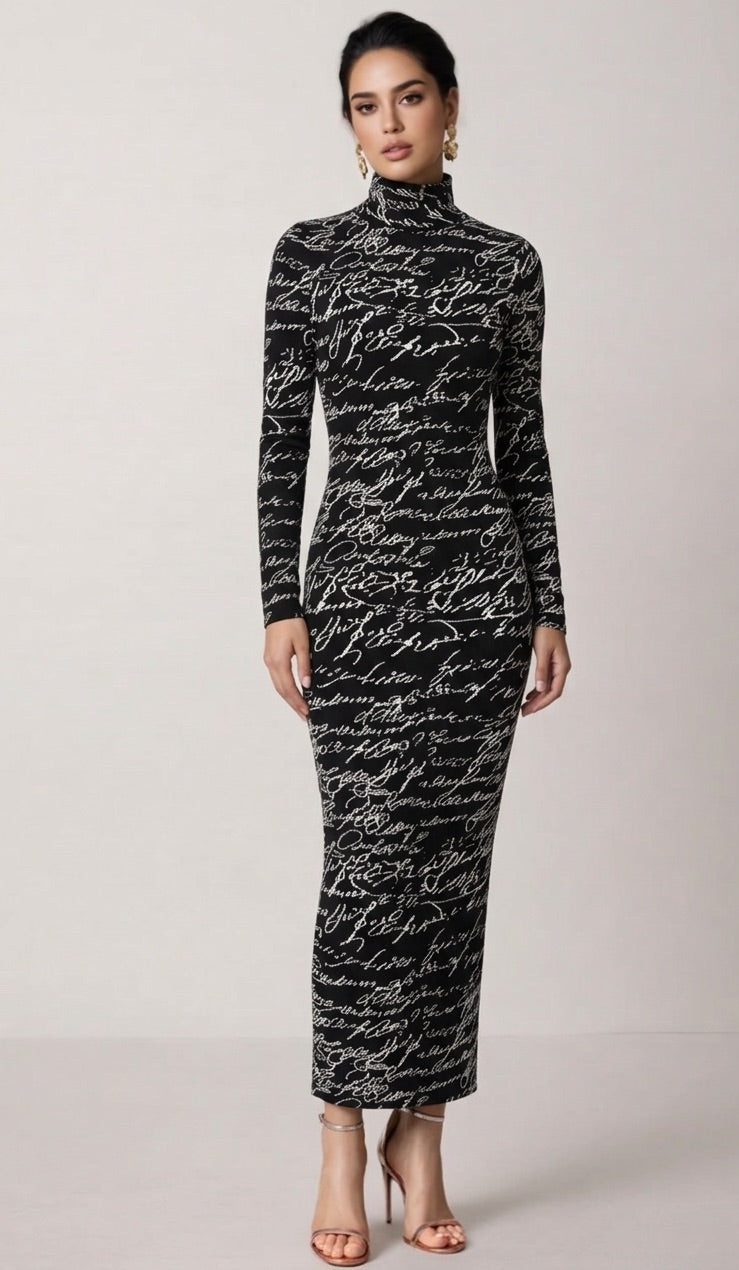 Script Classic Zip Detail Dress