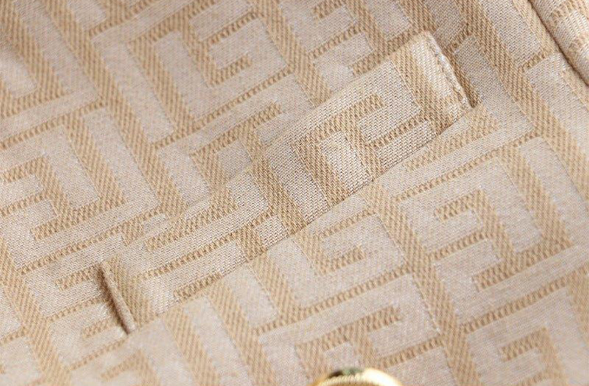 Jblonde Classic Beige Imprint Blazer